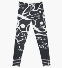 The Sound of Nature In Motion - White Leggings