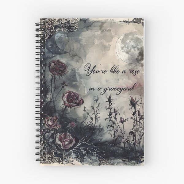 Item preview, You're like a rose in a graveyard - goth night design designed and sold by EmeraldeaArt.