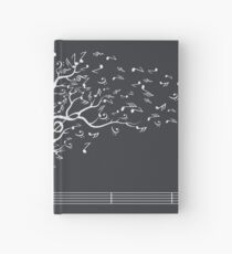 Cuaderno de tapa dura El sonido de la naturaleza en movimiento - Blanco