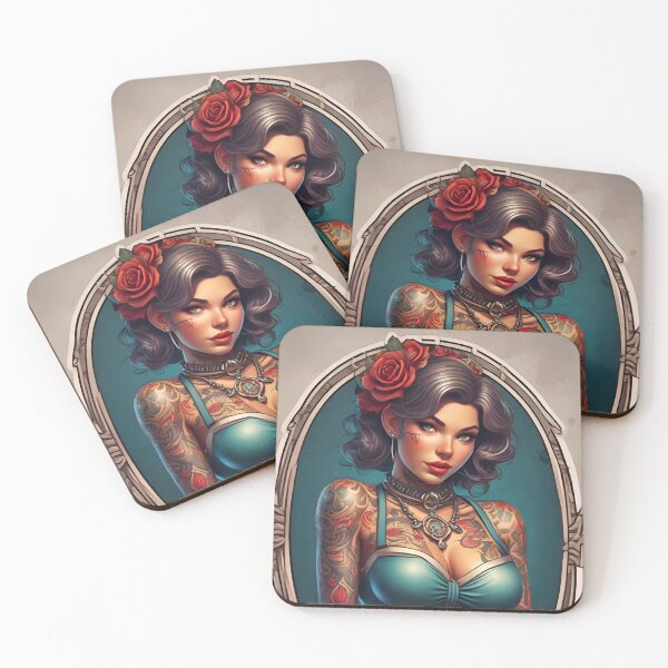 Item preview, Tattoo Pinup Girl  designed and sold by MatrixTattoo.