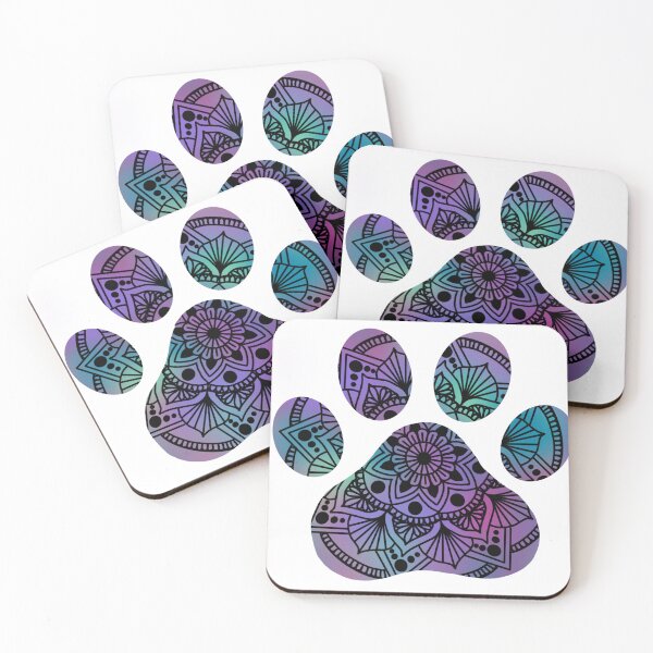 Item preview, Colorful Mandala Pawprint designed and sold by e-king-designs.
