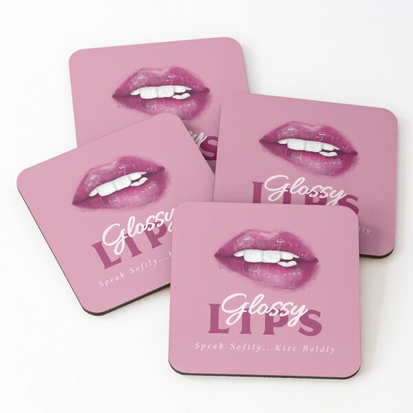 Item preview, Glossy Lips Speak Softly & Kiss Boldly designed and sold by CalliesTees.