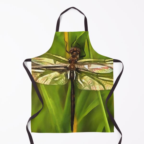 Item preview, Artistic Dragonfly In Brown And Yellow On Green designed and sold by taiche.