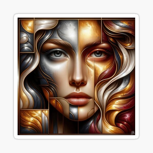 Harmonic Tapestry of Colors Sticker