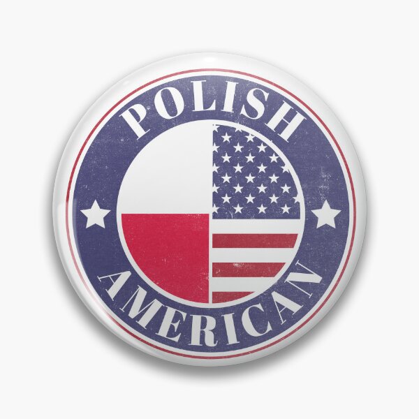 Item preview, Proud Polish-American Badge - Poland Flag designed and sold by chrisrivait.