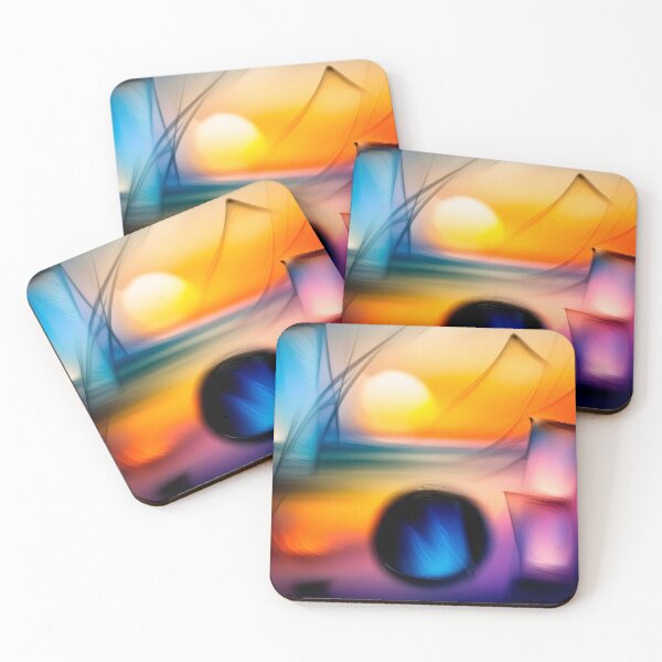 Item preview, Abstract Geometric Shapes Sunset Colorful Shapes designed and sold by Mandeville Photography.