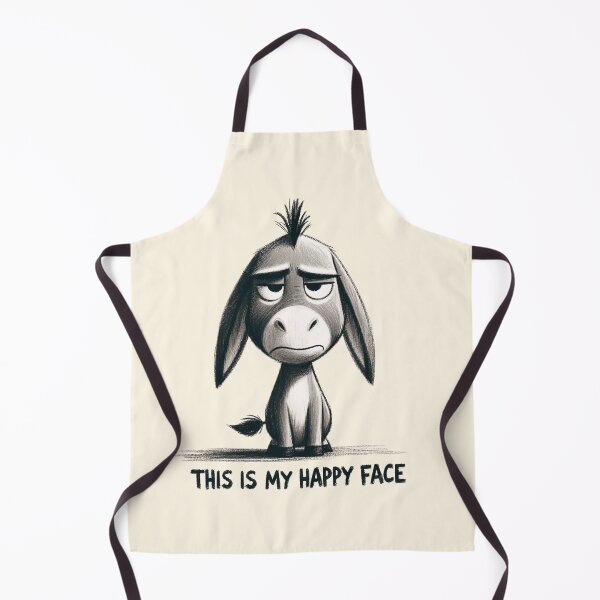 Item preview, This is My Happy Face Donkey Illustration designed and sold by Dream-Fab.