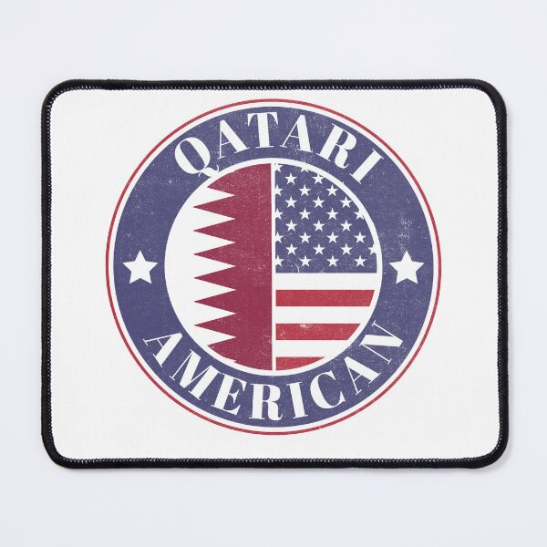 Item preview, Proud Qatari-American Badge - Qatar Flag designed and sold by chrisrivait.