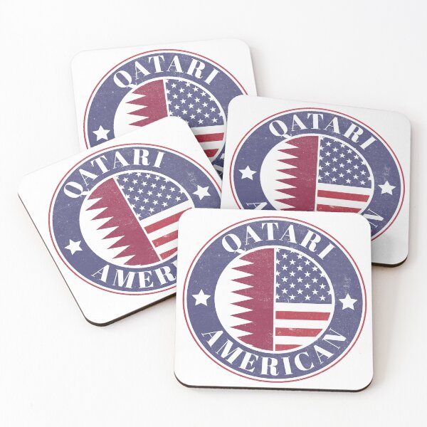 Item preview, Proud Qatari-American Badge - Qatar Flag designed and sold by chrisrivait.