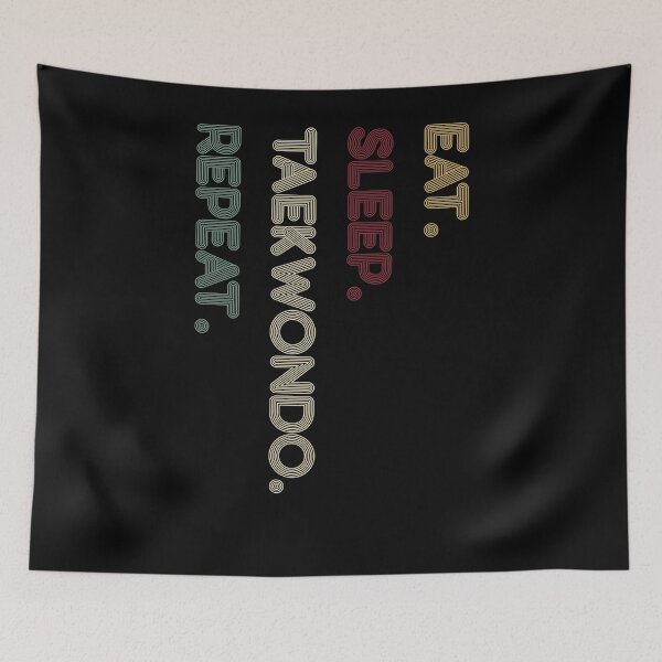 Item preview, Eat Sleep Taekwondo Repeat-Martial Arts designed and sold by belladesign7.