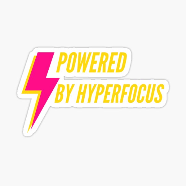 Artikel-Vorschau von Unterstützt von Hyperfocus, designt und verkauft von ADHD-friendly.