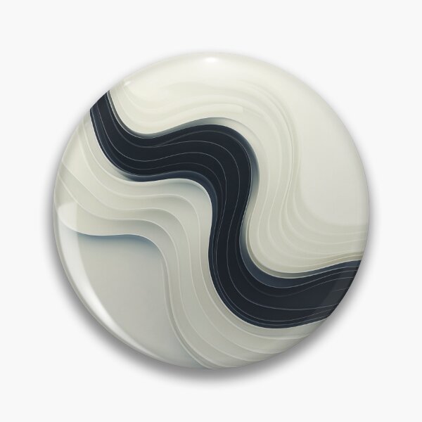 Item preview, Abstract black and white wave design on light background designed and sold by EcoMinimalArt.