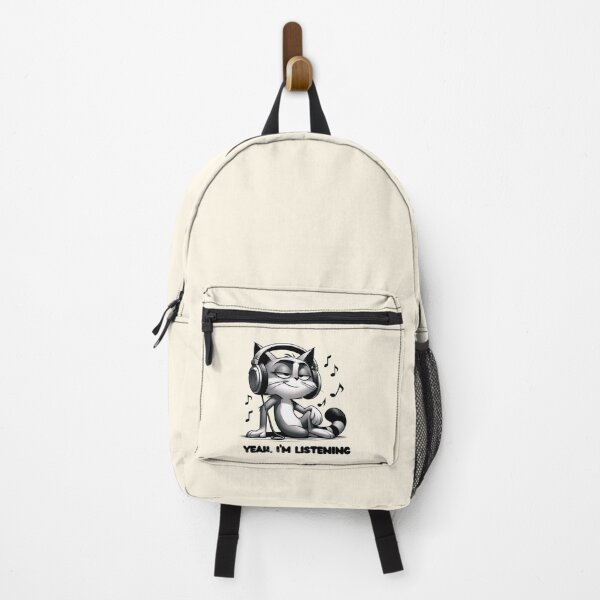 Item preview, Yeah I'm Listening Cool Cat Illustration designed and sold by Dream-Fab.