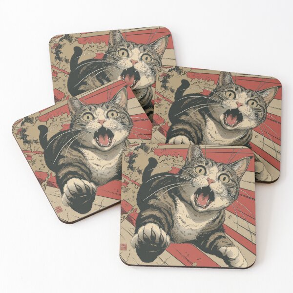 Item preview, Cat with playful paws designed and sold by wolfgangrainer.