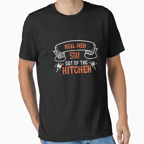 Item preview, Funny Pickleball Slogan "Real Men Stay Out of the Kitchen" Design designed and sold by ARSLANE ⭐⭐⭐⭐⭐.