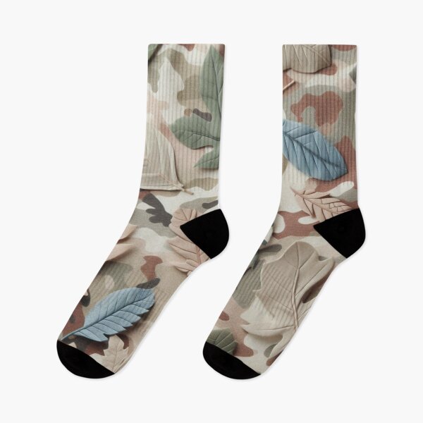 Artikelvorschau, Florale Camouflage mit Blättern auf der Decke, sanfte Farben entworfen und verkauft von Gaborai.