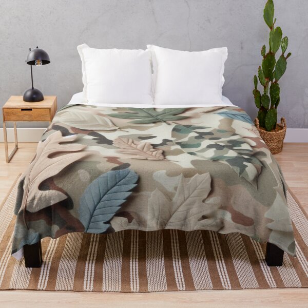 Item preview, Floral Camouflage with Leaves on Spread, Soft Colors designed and sold by Gaborai.