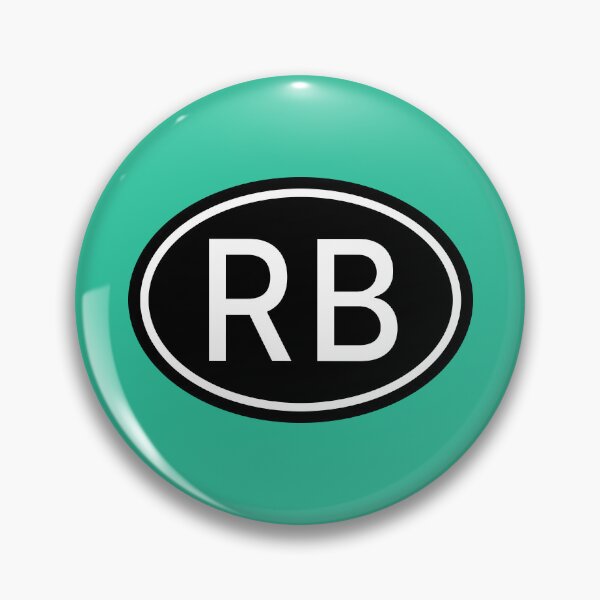 Artikelvorschau, RB Initialen Monogramm ovale weiße Buchstaben entworfen und verkauft von Jeallan Designs.