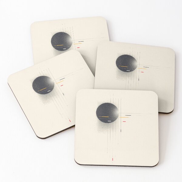 Item preview, Black sun minimal and dynamic design with an abstract representation designed and sold by EcoMinimalArt.