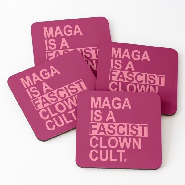 Item preview, MAGA IS A Fascist Clown CULT - pink designed and sold by Thelittlelord.