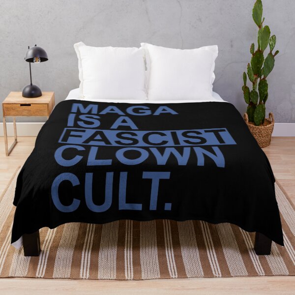Item preview, MAGA IS A Fascist Clown CULT - steel blue designed and sold by Thelittlelord.