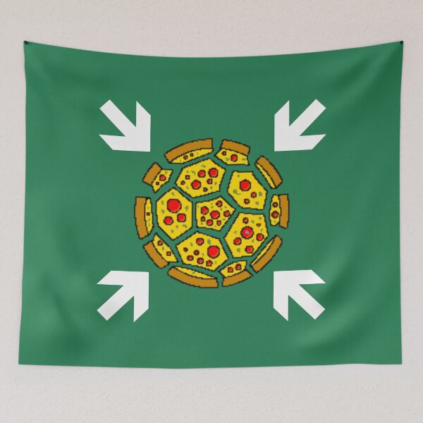 Item preview, Football Meeting Point Soccer Ball Pizza Italian English designed and sold by chowlet.