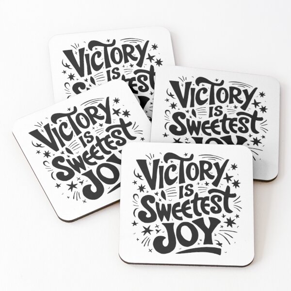 Item preview, Victory is Sweetest Joy Inspirational Quote designed and sold by Dirty-Designs.