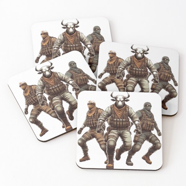 Item preview, US BULL NINJA Warriors abstract sketch art canvas  designed and sold by ZulryLifestyles.