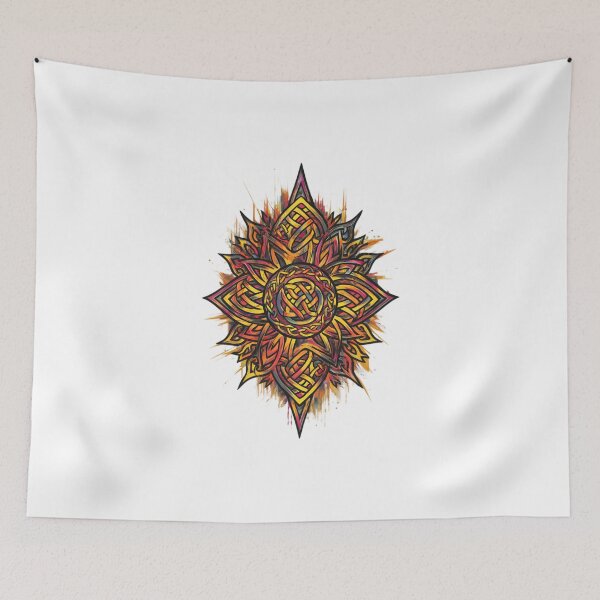 Item preview, Celtic art flower designed and sold by HopInStyle31.