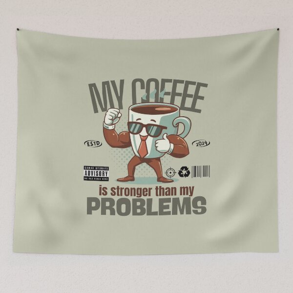 Item preview, My coffee is stronger than my problems designed and sold by Peerless-Prime.