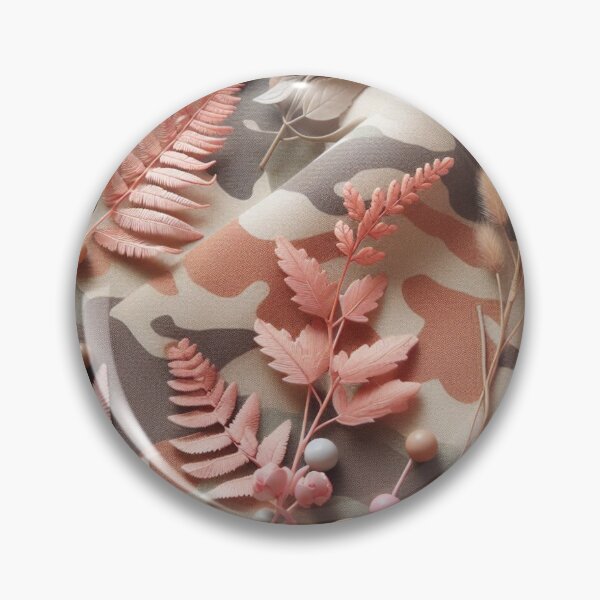 Item preview, Floral Camouflage with Rose Gold Leaves , Soft Colors designed and sold by Gaborai.