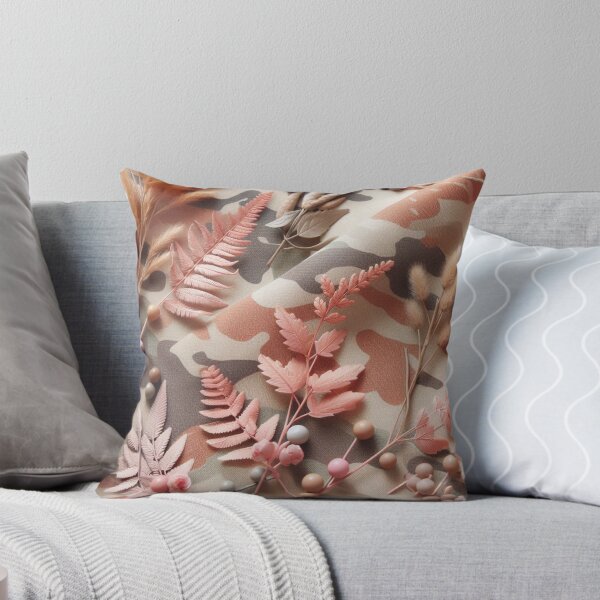 Item preview, Floral Camouflage with Rose Gold Leaves , Soft Colors designed and sold by Gaborai.