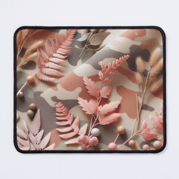 Item preview, Floral Camouflage with Rose Gold Leaves , Soft Colors designed and sold by Gaborai.