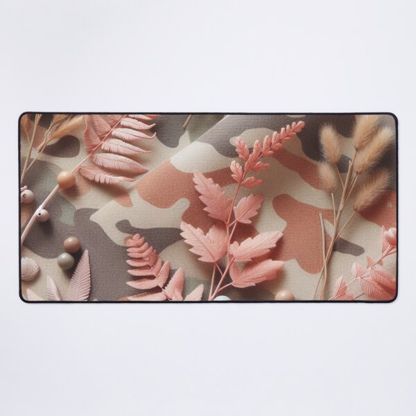 Item preview, Floral Camouflage with Rose Gold Leaves , Soft Colors designed and sold by Gaborai.