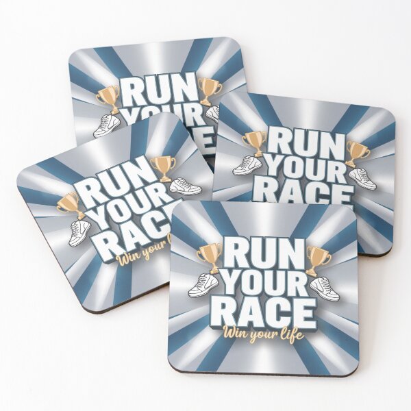 Item preview, Run Your Race Motivational Quote designed and sold by Dirty-Designs.
