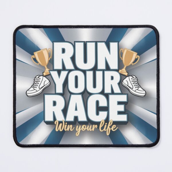 Item preview, Run Your Race Motivational Quote designed and sold by Dirty-Designs.