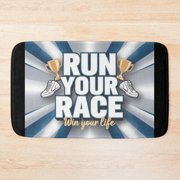 Item preview, Run Your Race Motivational Quote designed and sold by Dirty-Designs.