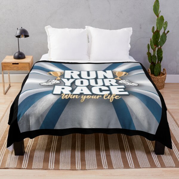 Item preview, Run Your Race Motivational Quote designed and sold by Dirty-Designs.