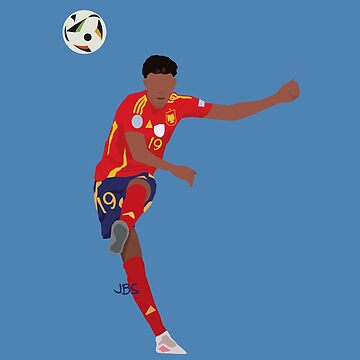 "Lamine Yamal goal vs France" Sticker by jbsgrafico | Redbubble