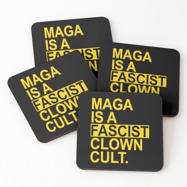 Item preview, MAGA IS A Fascist Clown CULT - yellow designed and sold by Thelittlelord.