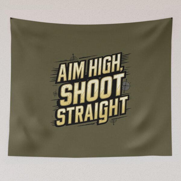 Item preview, Aim High Shoot Straight - Airsoft Enthusiast designed and sold by SewnMemories.