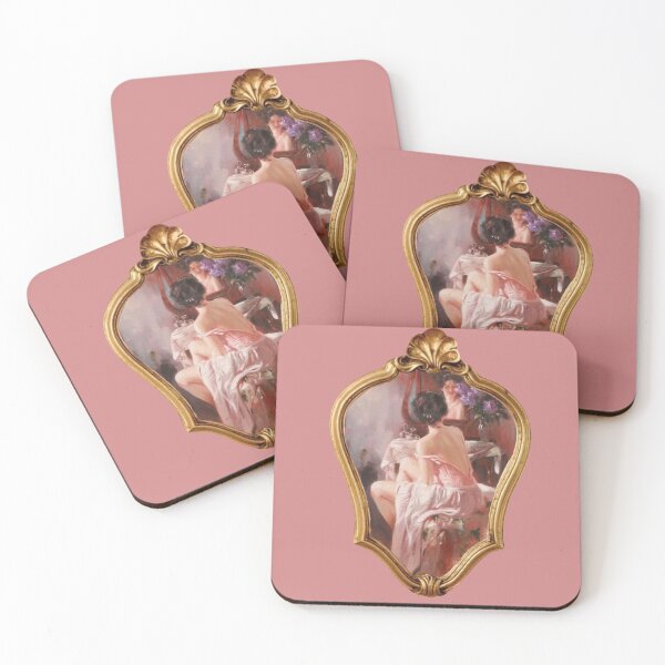 Item preview, Framed Pink Girl In the Mirror designed and sold by HeyGurlHe.