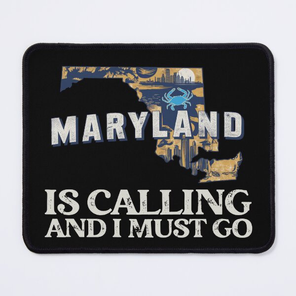 Item preview, Travel saying Maryland is calling and I must go: Vintage travel poster Maryland - Minimal retro design for tourism fans designed and sold by pod24.