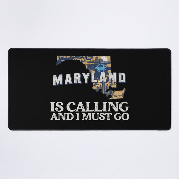 Item preview, Travel saying Maryland is calling and I must go: Vintage travel poster Maryland - Minimal retro design for tourism fans designed and sold by pod24.