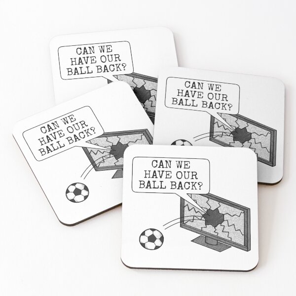 Artikelvorschau, Können wir unseren Ball zurückhaben? Fußballwitz entworfen und verkauft von doodlerob.
