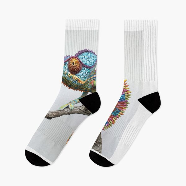 Item preview, Colorful Chameleon on a Branch designed and sold by BubandAika.