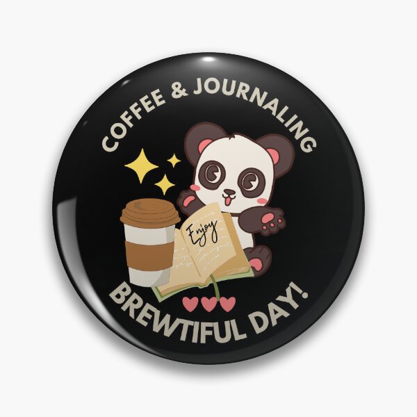 Item preview, Coffee & Journaling Cute Panda_journaling lover designed and sold by KLArtzStore.