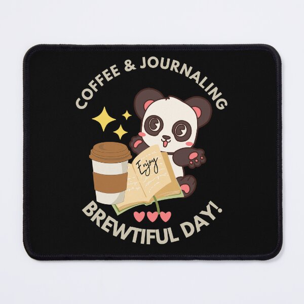 Item preview, Coffee & Journaling Cute Panda_journaling lover designed and sold by KLArtzStore.