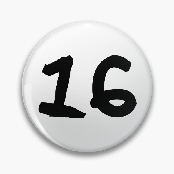 Item preview, 16, sixteen, black, ninja designed and sold by Numbers-Art.