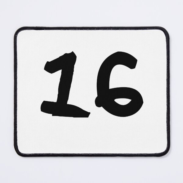 Item preview, 16, sixteen, black, ninja designed and sold by Numbers-Art.
